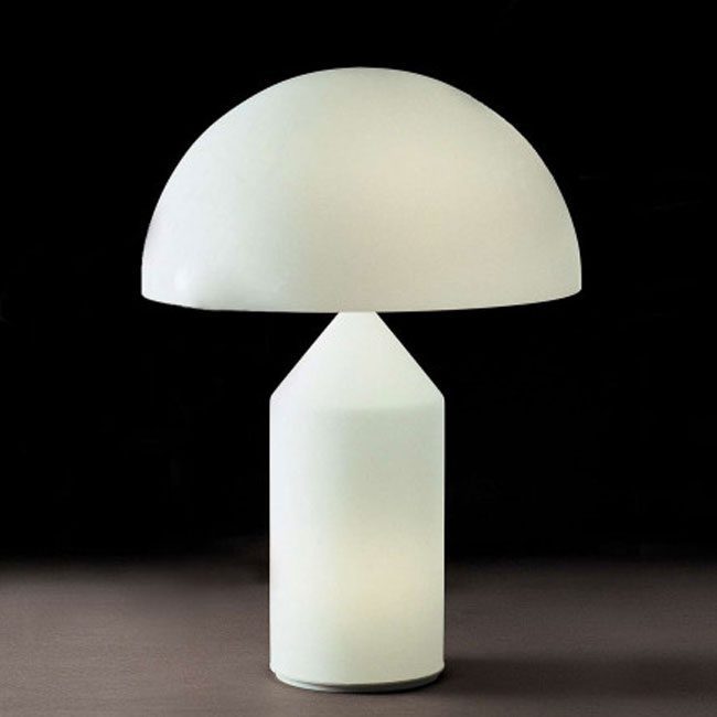 Oluce Atollo 35 tafellamp (opaal) koopt u bij Ottevangers Lichtdesign