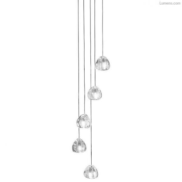 Terzani Mizu hanglamp 5 crystal Ottevangers Lichtdesign.jpg